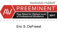 Eric S. DeFreest Martindale-Hubbell Review